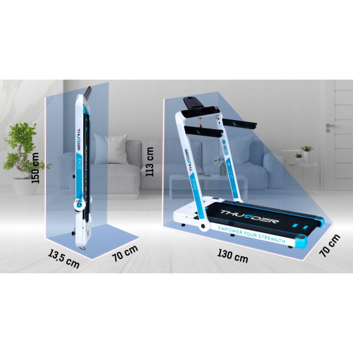 Беговая дорожка  Thunder Race White - фото №10